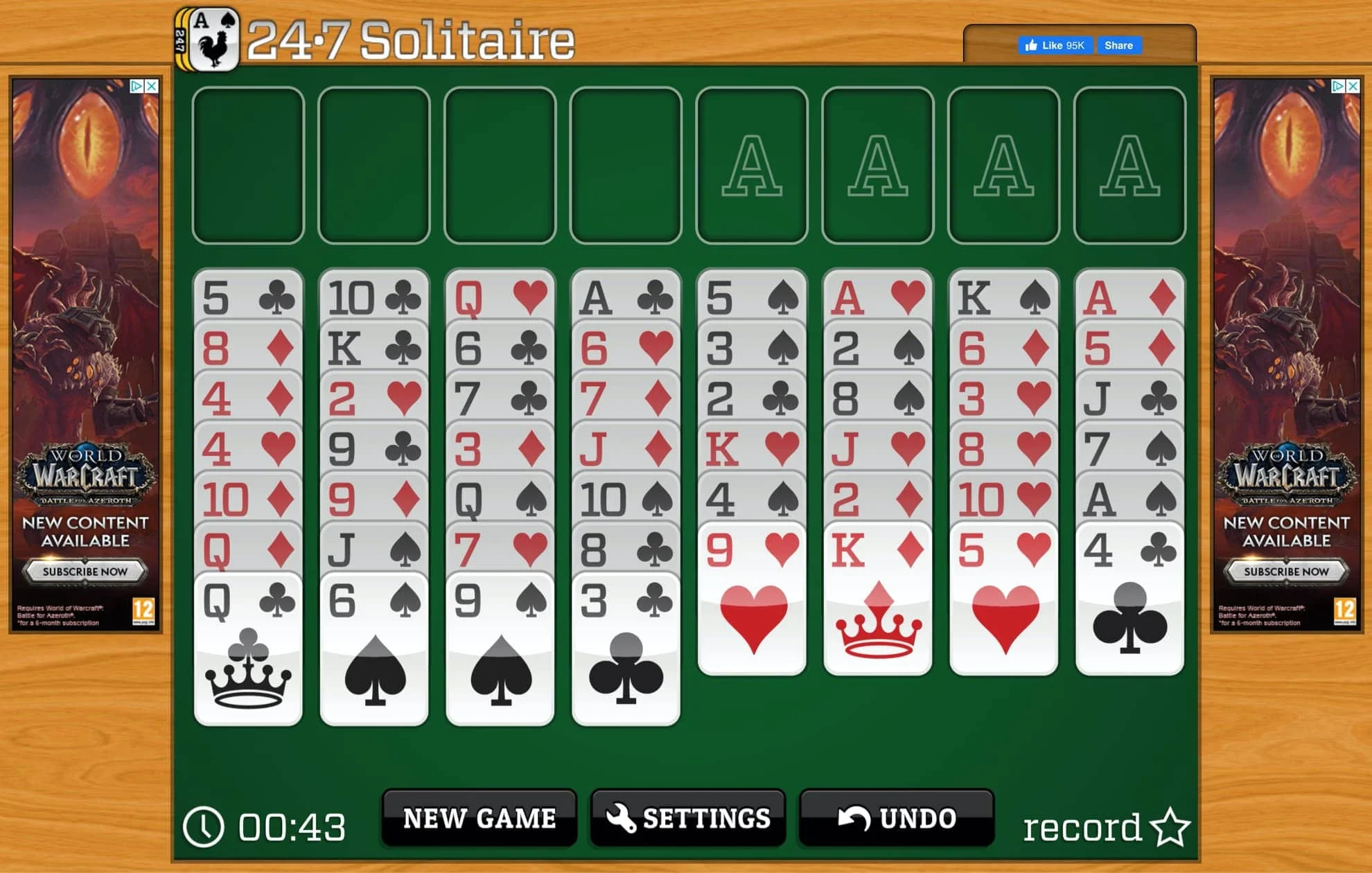 Golf solitaire play it online